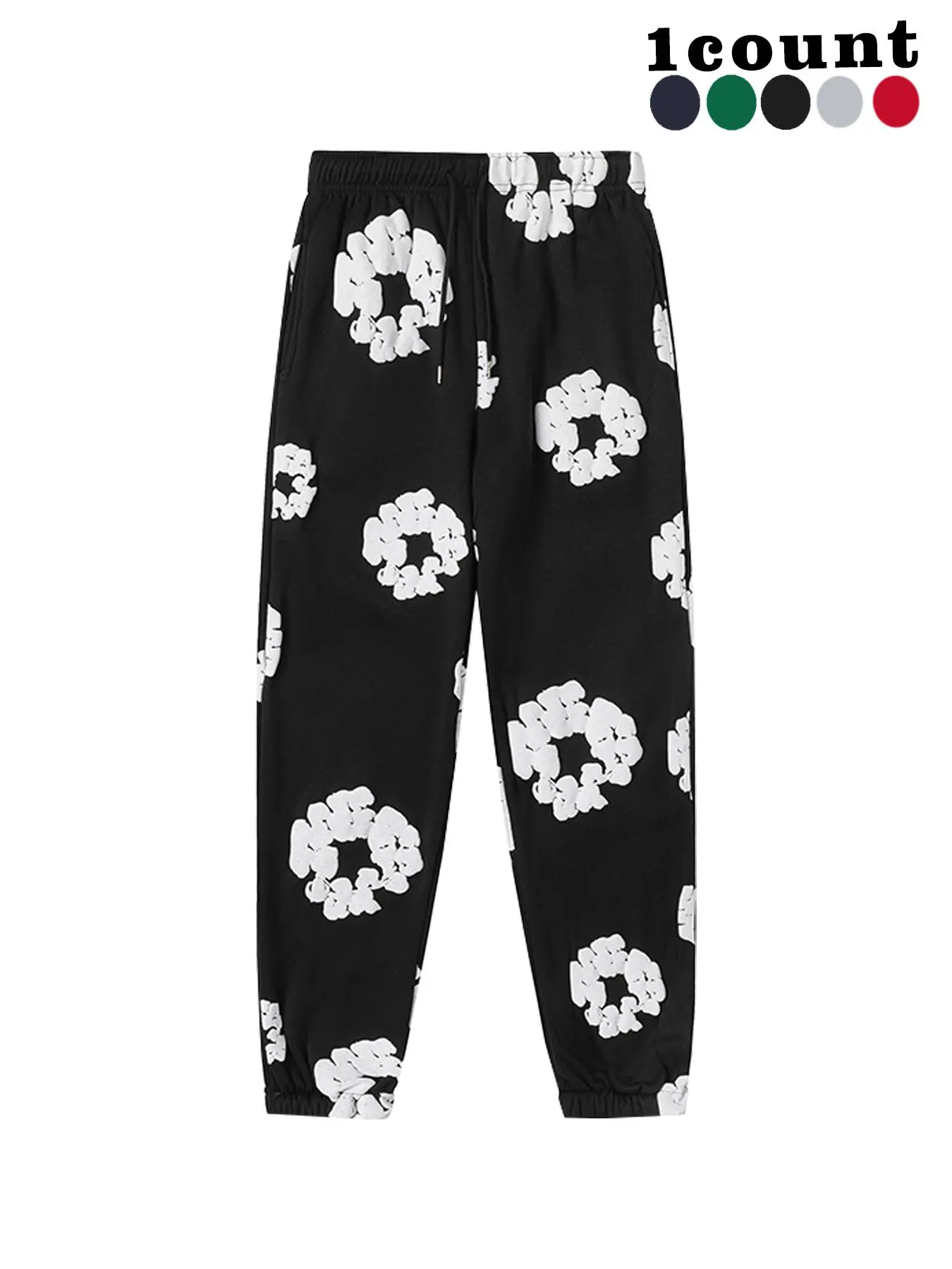 Women's Floral Print Drawstring Waist Sweatpants, Casual Fashion Comfy Warm Jogger Pants, Casual Lounge Pants for Fall & Winter, Casual Chic Trousers, Women's Trousers for Clothing Daily Wear