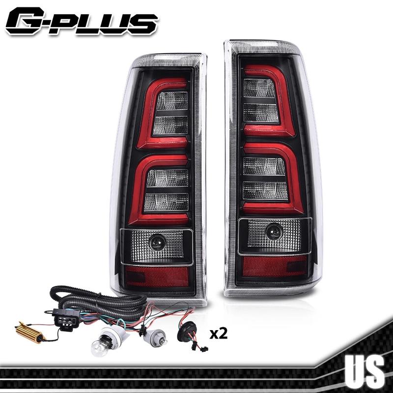 Fit For 1999-2006 Chevy Silverado RED LED Tail Lights Brake Lamps w/ Harness LH+RH 2pcs
