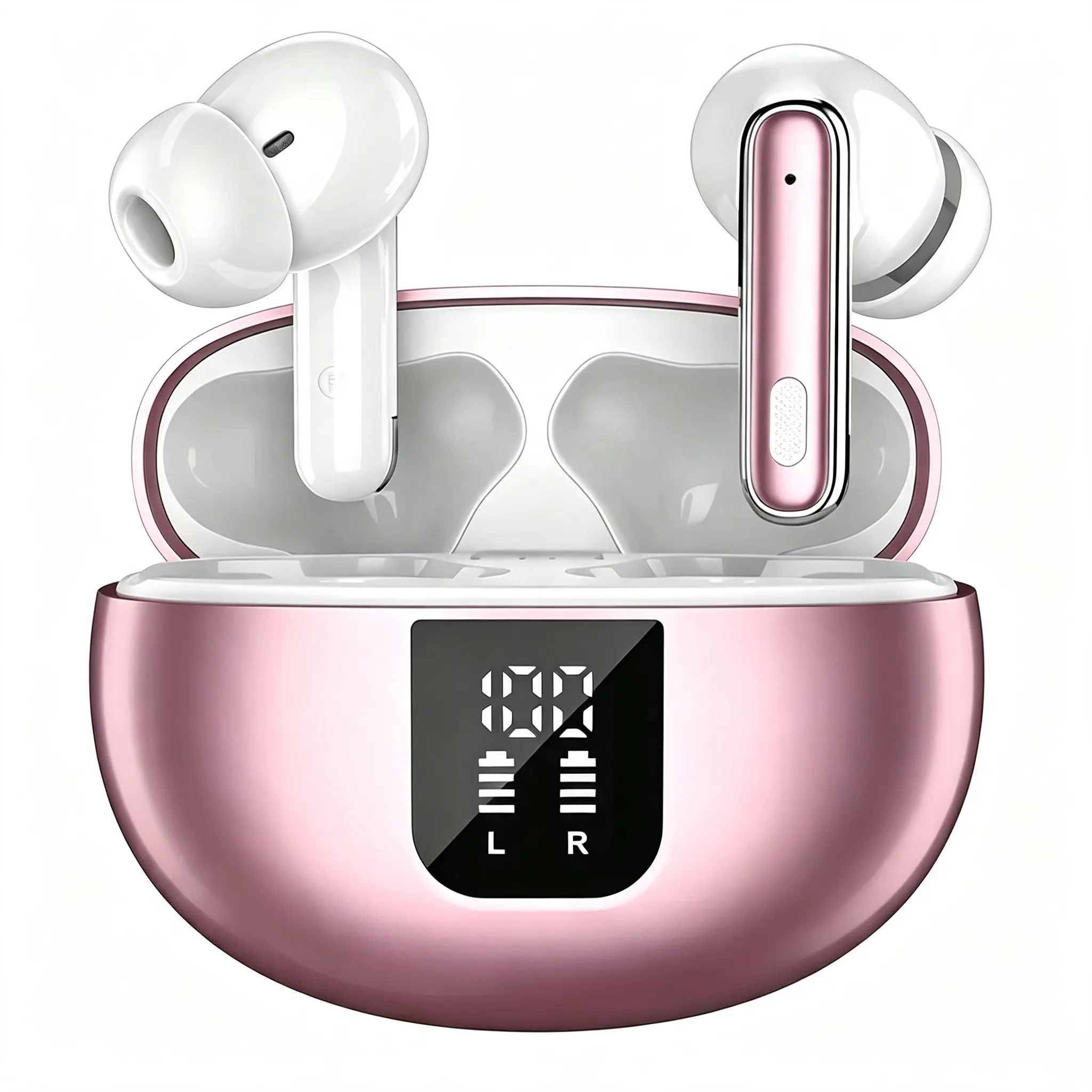 In-Ear TWS Wireless Earbuds,in-ear audio headphone,    Bluetooth 5.4, 360° Surround Spatial Audio, active Noise cancellation,Ambient Noise Isolation,Battery Level Indicator,Sweat Resistant for Travel,Daily Workout,Outdoor Running & Office Daily Use
