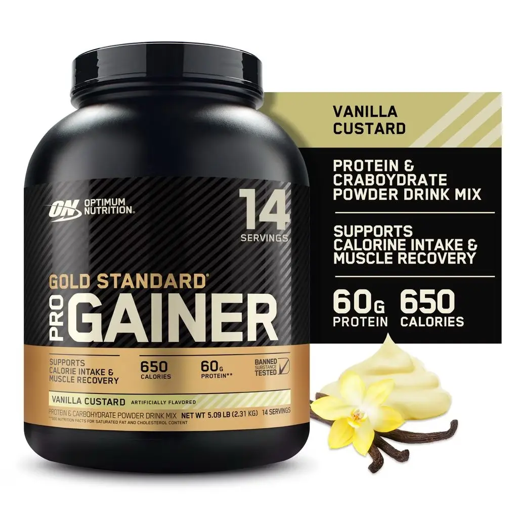 Optimum Nutrition Gold Standard Pro Gainer Vanilla Custard 5.09 lb (2.31 kg) 14 Servings