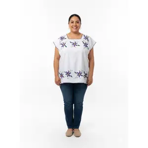 White Mexican blouse (xl) (Mexican size: xxl)