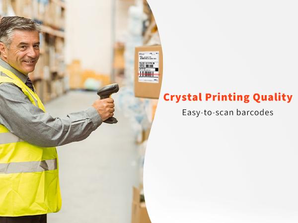 JADENS 4x6 Thermal Labels - 350 Labels,  Most Thermal Printer, Perforated, Commercial Grade,