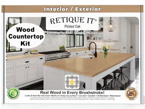 Countertop Kit - Kitchen Island - Pickled Oak