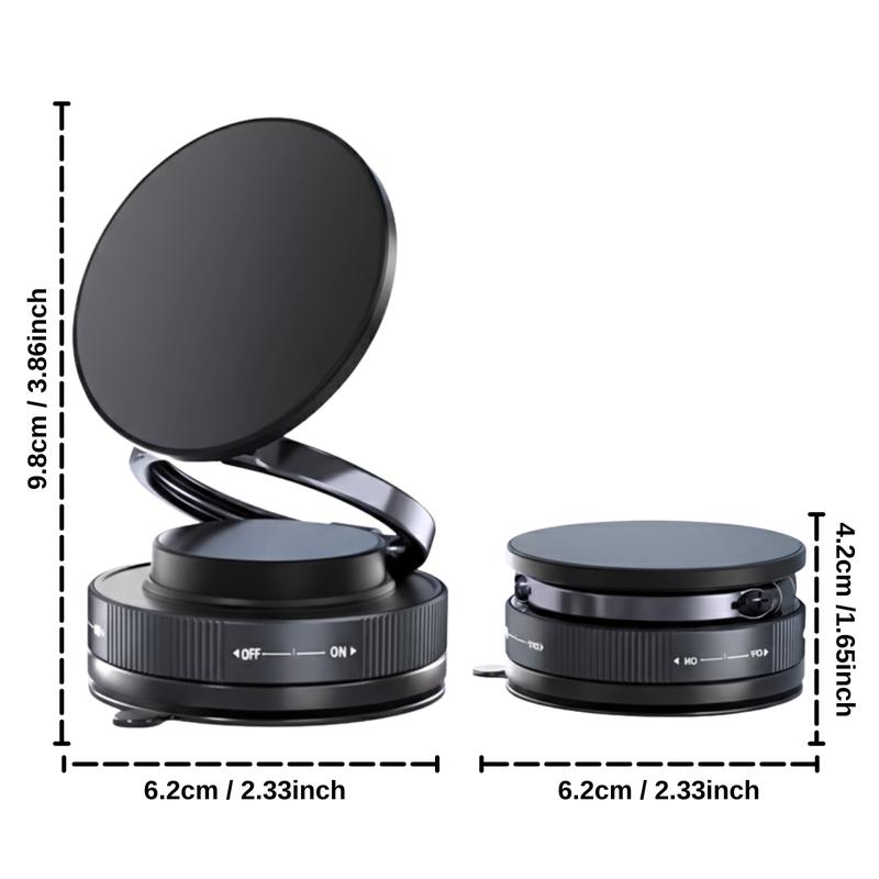 360° Adjustable Vacuum Magnetic Car Phone Holder, Magsafe Car Mount, For Your Car/Gym/Mirror Mount for iPhone & Android, Car Accessories