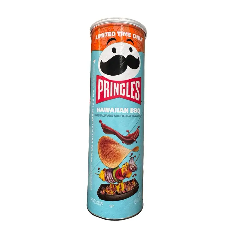 Limited Time Pringles Hawaiian BBQ Flavored Potato Crisps- 1 Can 5.5 Oz
