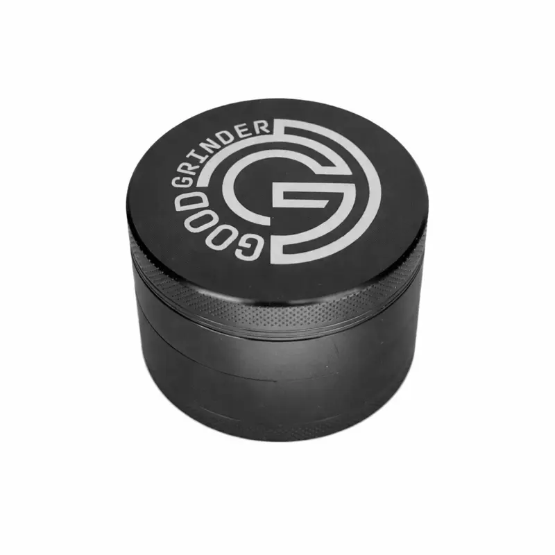 Black Grinder, Good Grinder, High Quality, Manual Hand Grinder, Anodized Aluminum, Diamond Teeth, 1.5 Inch 40mm, 2 Inch 50mm, 2.5 Inch 63mm Sizes, 4 Part Grinder, 4 Chamber Grinder, Metal Grinder, Coffee Bean Grinder, Spice, Seasoning, Dry Ingredients