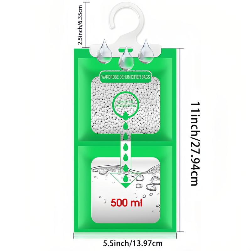 Moisture Absorbers 10 Pack Set, Hanging Closet Dehumidifier Bags, Humidity Packs, Desiccant, Closet Dehumidifiers With Fragrance Free