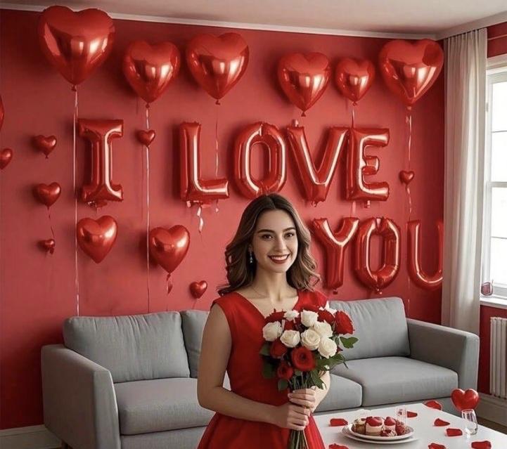 Valentines Balloon Bouquet