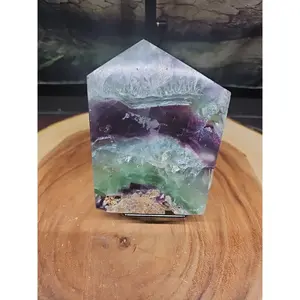 1.15LB Natural fluorite snowflake feather fluorite crystal quartz healing