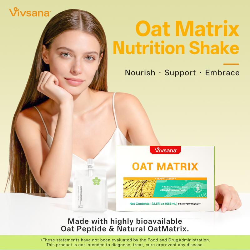 Vivsana Oat Matrix Wellness Drink - Chlorella Pyrenoidosa Peptides + Oat Bran Extract, 665mL Dietary Supplement for Metabolic Health Vivsana Oat Matrix Wellness Drink - Chlorella Pyrenoidosa Peptides + Oat Bran Extract, 665mL Dietary Supplement for Metabolic Health