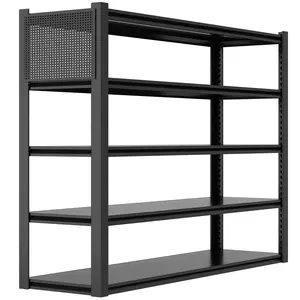 Storage Shelves with Pegboard,Heavy Duty Garage Shelving Units and Storage,Metal Shelving Adjustable Shelves,Garage Storage Rack,Industrial Utility Organization72*48*24