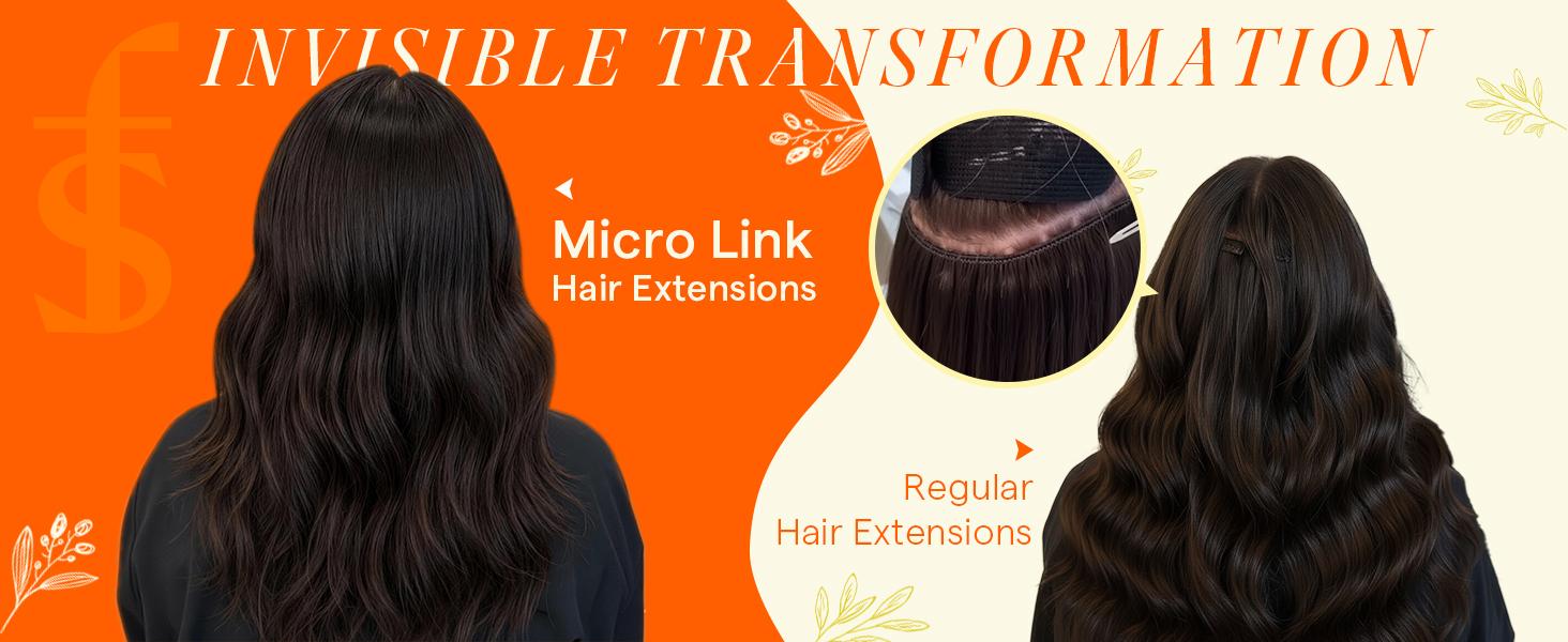 Full Shine Micro Hair Extensions 50 Gram 1g/s Microloop Human Hair Extensions Natural Straight Heat Resistant Seamless Blend Comfortable Lightweight 14inch-24inch 1g/s 50g/50s TikTokShopBlackFriday