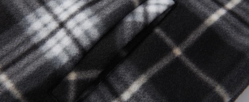 ZITY Mens Navy Blue Plaid Fleece Lined Sherpa Hooded Zip Up Sweatshirt Warm Winter Coat for Chilly Days Casual Long Sleeve Flannel Jacket