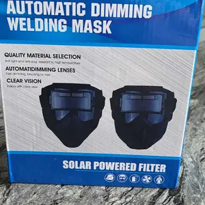 Auto Darkening Welding Helmet with Full Face Shield, True Color Lens, Blue Light & Anti-Fog UV Protection, Solar Powered, Adjustable Shade DIN 9-13, Construction-Grade Industrial Automatic Darkening Eye Protection for TIG MIG Stick Grinding, Anti Fog Uv E