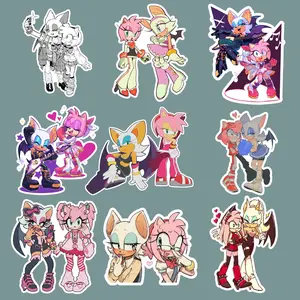 Duo Rouge Bat Amy Rose Vinyl Waterproof Sticker – Best Gift for Fans