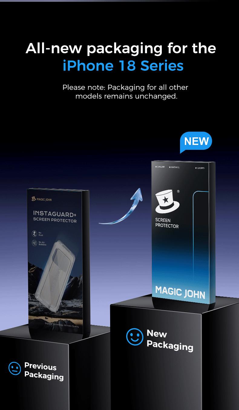 New MAGIC JOHN Premium Upgraded Privacy Screen Protector Dustproof Bubble-Free Design Ultra-Clear for iPhone & Samsung