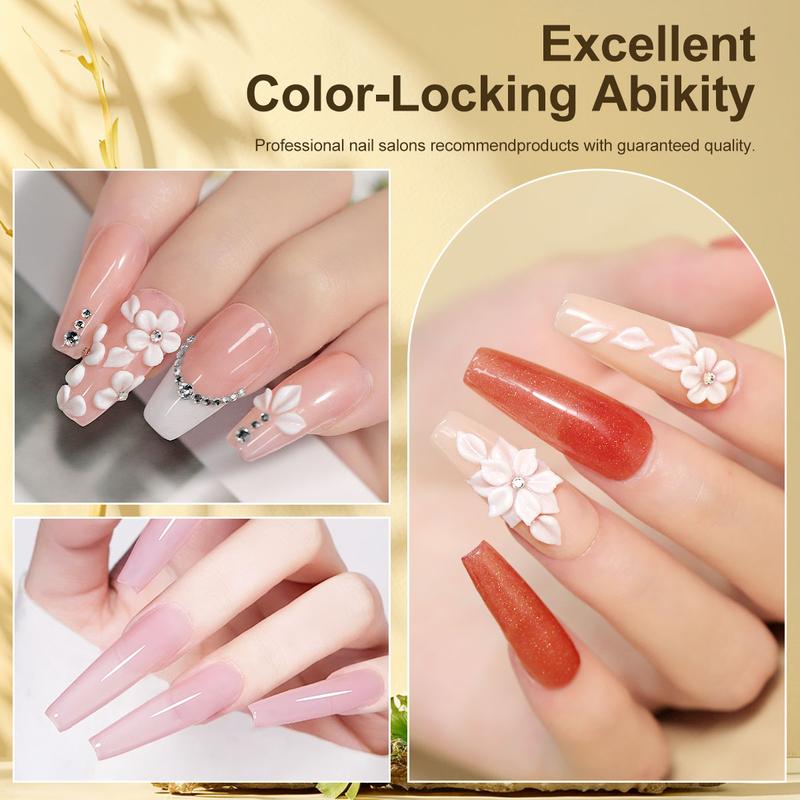 Cutics Acrylic Nail Kit for Beginners Professional Set with Nude Powder Gel Polish Glitter Decorations Gift for Women Manicure Tools & Essentials