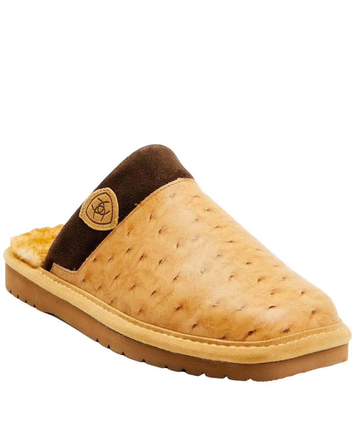 Ariat Men's Men'S Silversmith Full Quill Ostrich Print Slippers - Ar4423-200