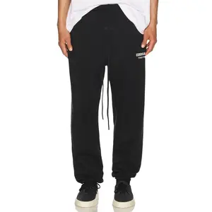 Fear of God ESSENTIALS Classic Fit Fleece Sweatpant in Jet Black