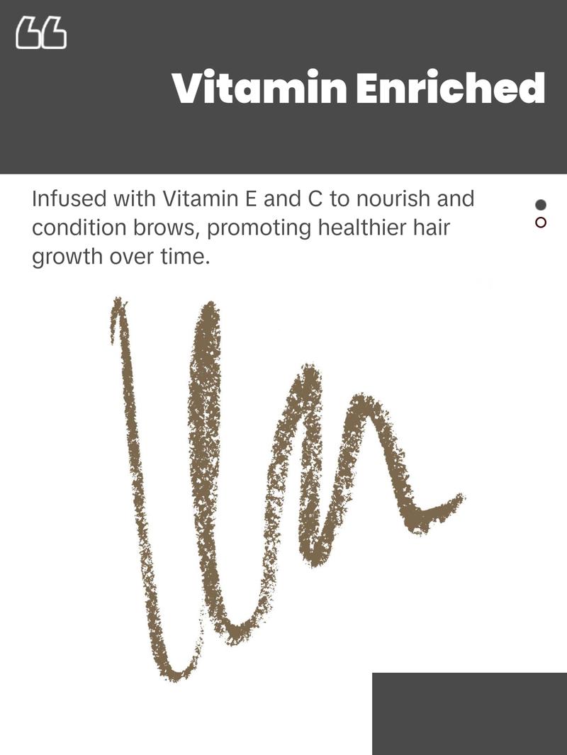 Palladio Brow Definer Retractable Pencil, Triangular Tip Fills Brows for a Natural Look, Tame and Shape Eyebrows with Spoolie Brush, Eyebrow Shaper, Buildable Light to Dark Colors