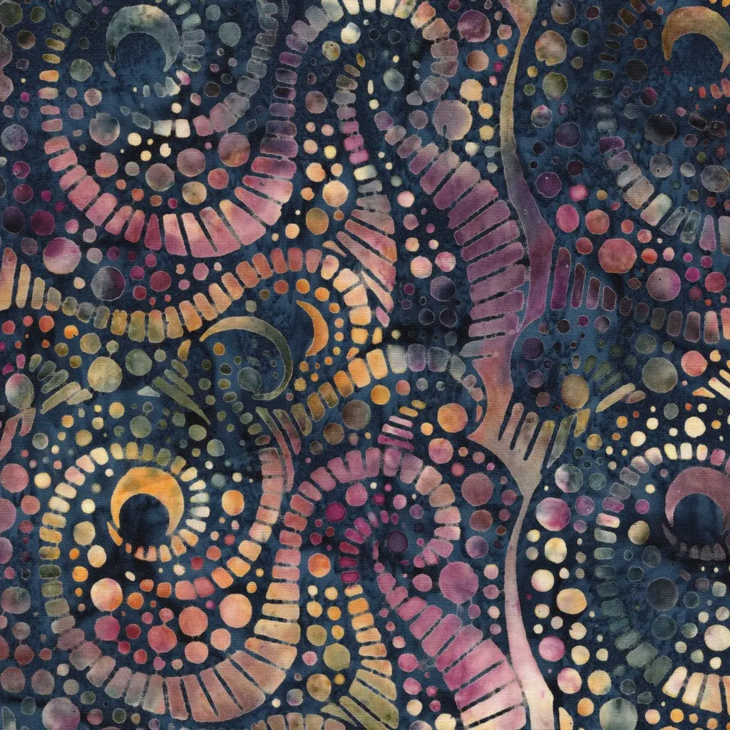 Fabric Lumin Purple/Green/Concord Moonstone Geode Glow Island Batiks by the Quarter Yard 112523880