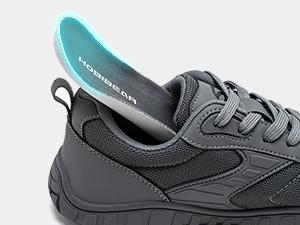 HOBIBEAR Wide Barefoot Shoes for Womens Mens Minimalist Trail Running Hiking Sneakers Comfortable Lightweight