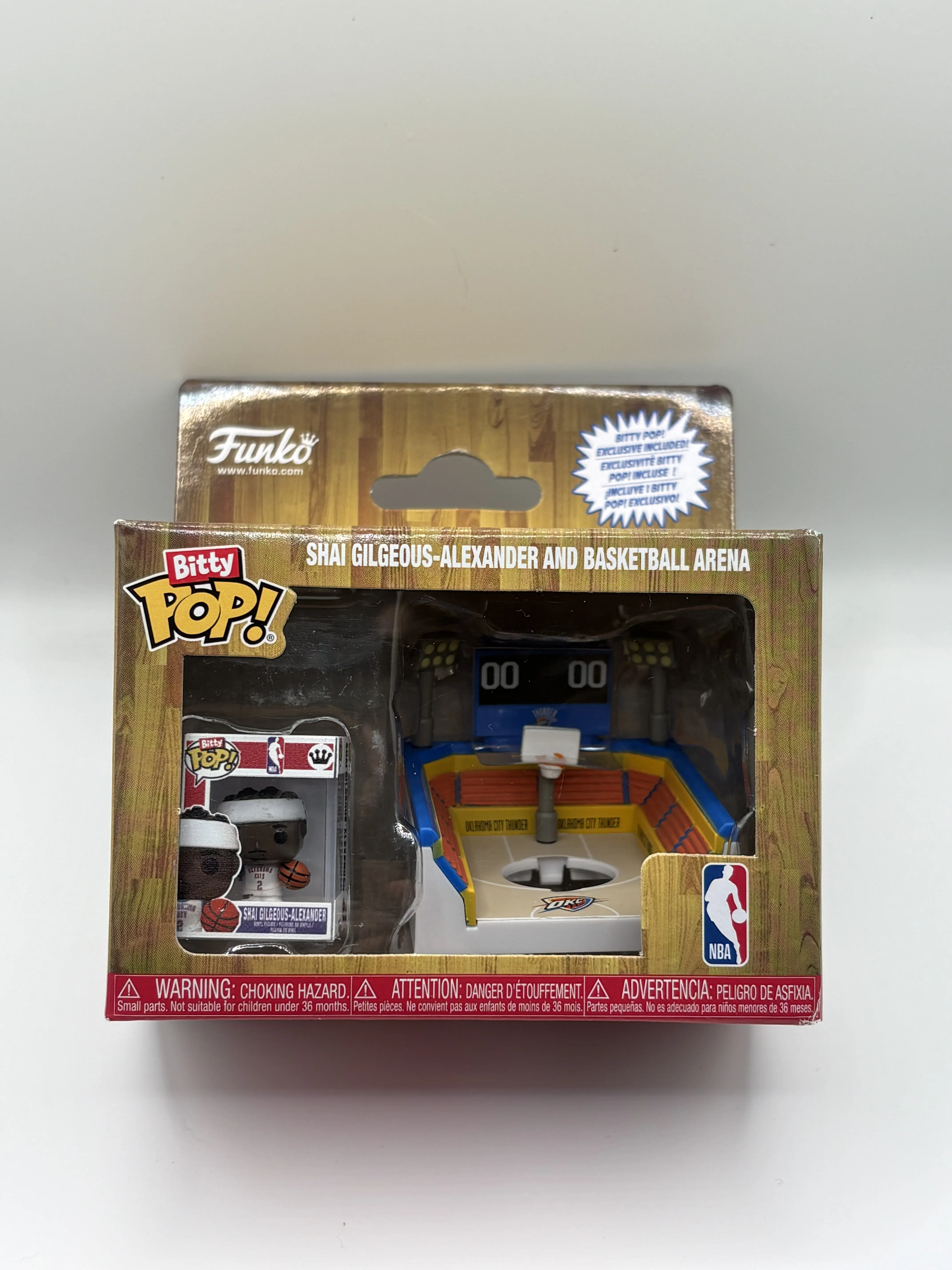 Funko Pop Collectible Figurine - OKC Thunder Bitty-Size Mini SGA, Arena Scene Basketball Collectible