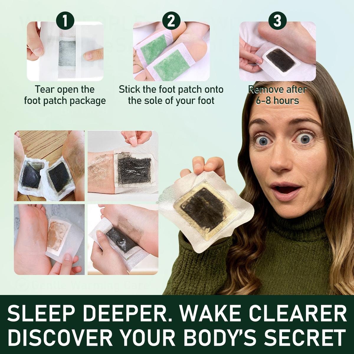 WakeSecret Natural Foot Patch β Promote Relaxation, De-Stress & Sleep Support | Overnight Herbal Foot Detox Patch with Warming Care to Soothe, Refresh & Rebalance Feet β Ashwagandha, Lavender, Magnesium, GABA, Valerian Root WakeSecret Natural Foot Patch β Promote Relaxation, De-Stress & Sleep Support | Overnight Herbal Foot Detox Patch with Warming Care to Soothe, Refresh & Rebalance Feet β Ashwagandha, Lavender, Magnesium, GABA, Valerian Root