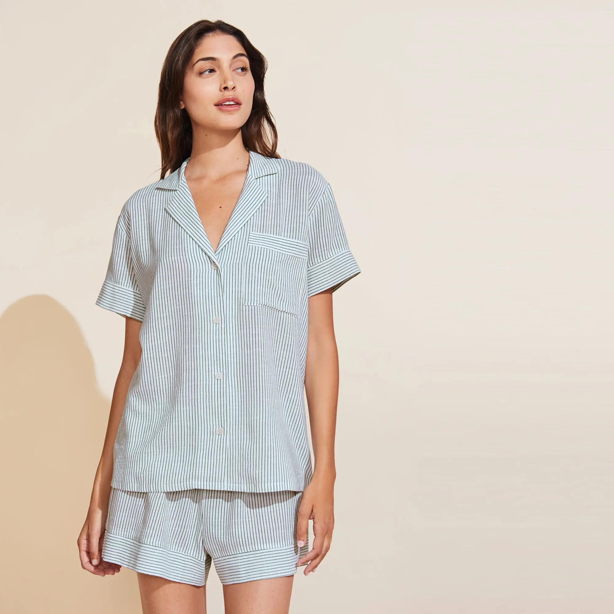 Eberjey Nautico Shortie Short PJ Set