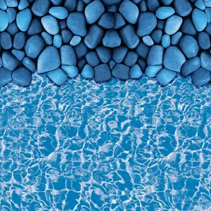 VEVOR 8-ft Round Above Ground Pool Liner, Overlap Pool Liners, Standard Gauge Vinyl, 48-to-54inch Wall Height, Designed for Steel Sided Above-Ground Swimming Pools