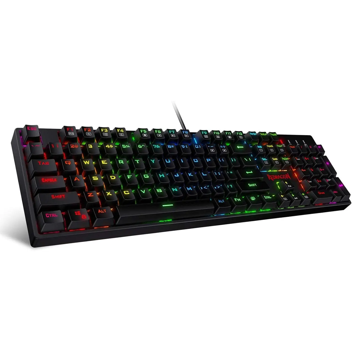 Redragon K582 SURARA RGB LED Backlit Mechanical Gaming Keyboard with 104 Keys-Linear and Quiet-Red Switches,summerwins,back to school,back to school shopping