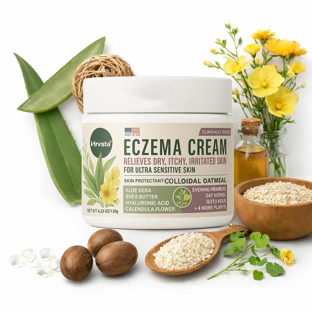 summervibes 5-in-1 Eczema Cream for Babies, Kids & Adults | Colloidal Oatmeal Lotion for Dry, Itchy Skin | Intensive Face & Body Moisturizer | Clinically Tested for Sensitive, Irritated Skin