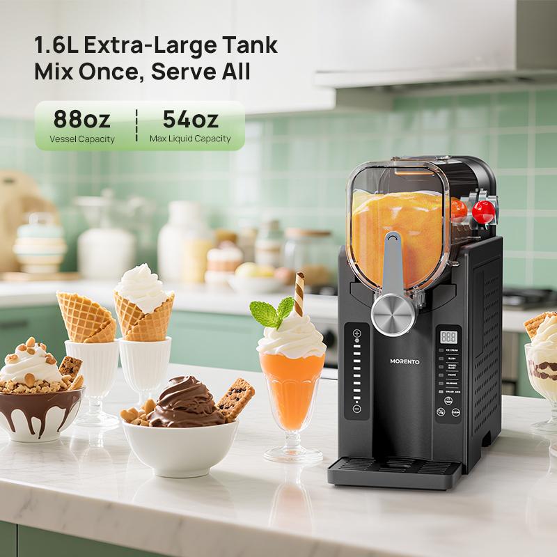 Slushie Machine, 88 oz Slushy Machine & Ice Cream Maker with Self-Cleaning Function, 6 Preset Programs, AD03 Professional Frozen Drink Maker for milkshakes, smoothies, margaritas, frappés, and more. Ice Cream#TikTokShopBlackFriday, Blenders