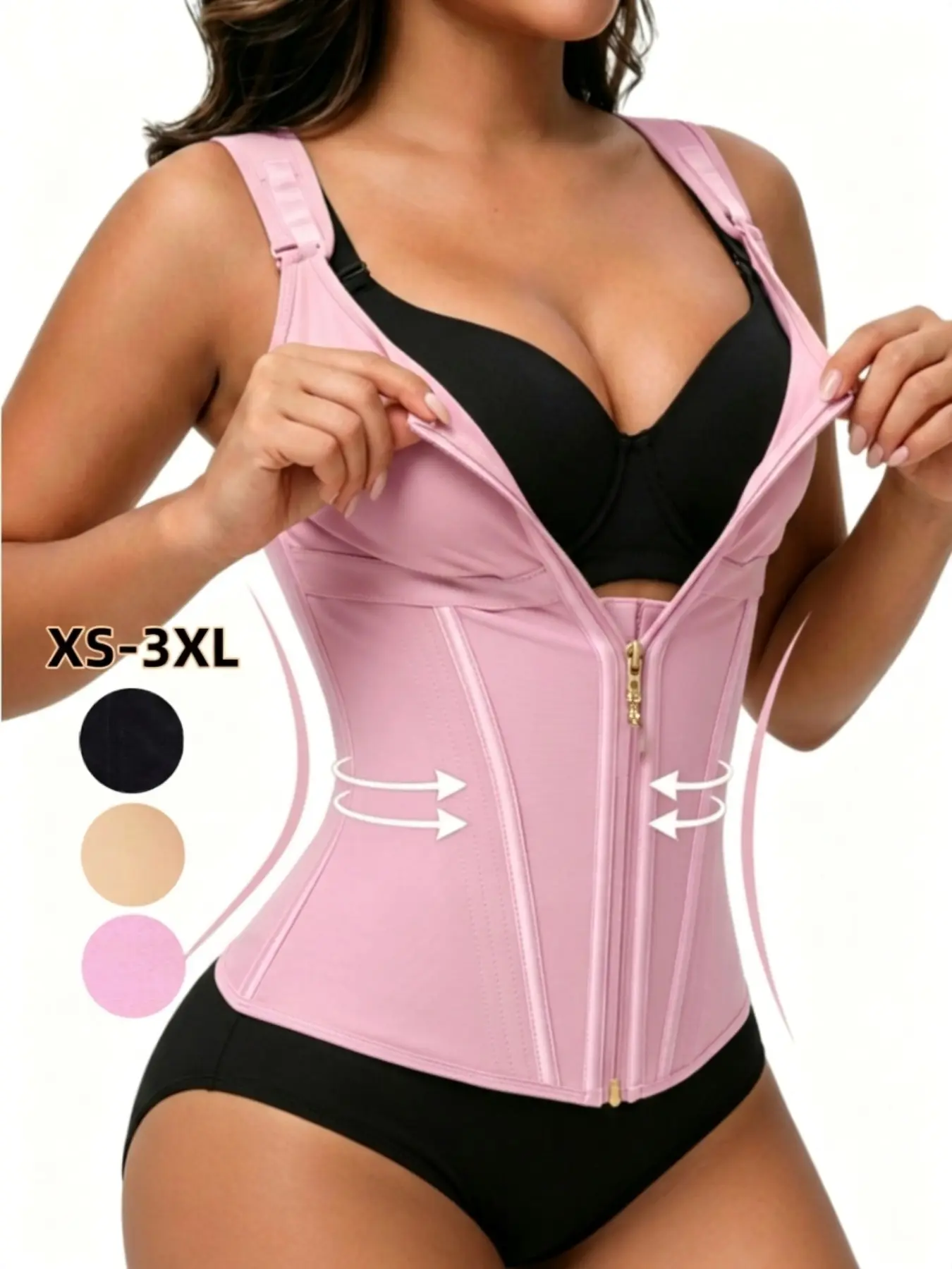 Colombian Faja Women's Waist-Training Shapewear with Adjustable Straps, Abdominal Compression, Daily Wear, Fitness Apparel, Abdomen Shapewear, Faja Waist Trainer, Faja Body Shaper, Faja Moldeadora