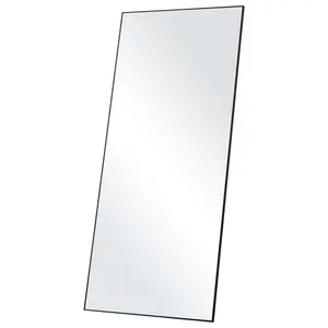 VEVOR Full Length Mirror,  71'' x 31'', Extra Large Standing Hanging or Leaning Rectangle Floor Mirror with Tempered Glass Aluminum Alloy Frame, Full Body Dressing Mirror for Living Room Bedroom, Black Decor Wall