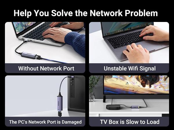 UGREEN USB to Ethernet Adapter, Plug and Play Ethernet Adapter, Aluminium Shell, 1Gbps Gigabit RJ45 to USB 3.0 Network Dongle, Compatible with Nintendo Switch, Laptop, MacBook, Surface Pro, Windows