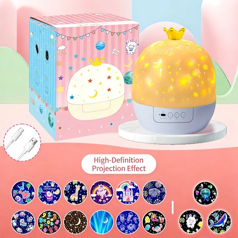 Ocean Starry Night Light for Kids Gifts, 15 Films Star Projector Jellyfish Night Light, Toddler Toys for Kids Room Decor, Brightness Sea Animals Light Projector Baby Gifts