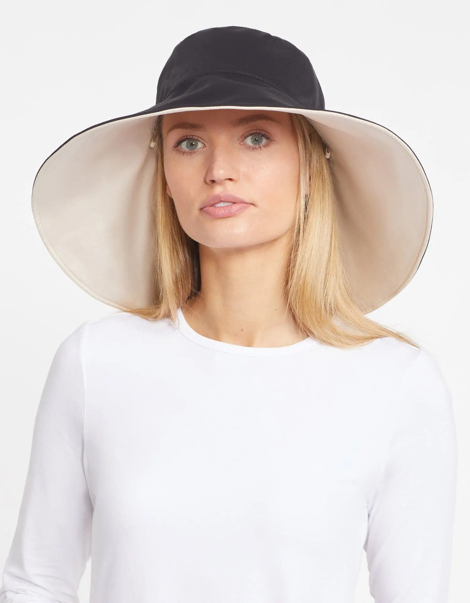 Ultra Wide Brim Sun Hat - UPF 50+, Back Brim, Full Coverage, Shapeable Wired Design for Sports & Outdoor Activities, Wired Brim