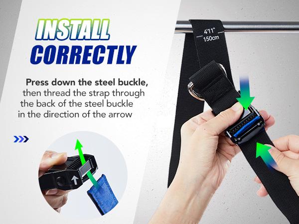 Alongsong Advanced Pull Up Assist Bands Set Heavy-duty 4/5x80lbs Resistance Adjustable Strap & Wide Footplate for Home Gym Outdoor Workout Strength Training Exercise Equipment Alongsong Advanced Pull Up Assist Bands Set Heavy-duty 4/5x80lbs Resistance Adjustable Strap & Wide Footplate for Home Gym Outdoor Workout Strength Training Exercise Equipment