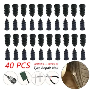 Emergency Tire Plug Kit for Cars & Motorcycles | Fix Flat Tires in 5 Mins Without Removing Wheel  All-in-One Emergency Solution for Tubeless Tires Repair Kit