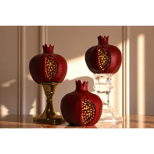 Pomegranate Candle with Golden Seeds