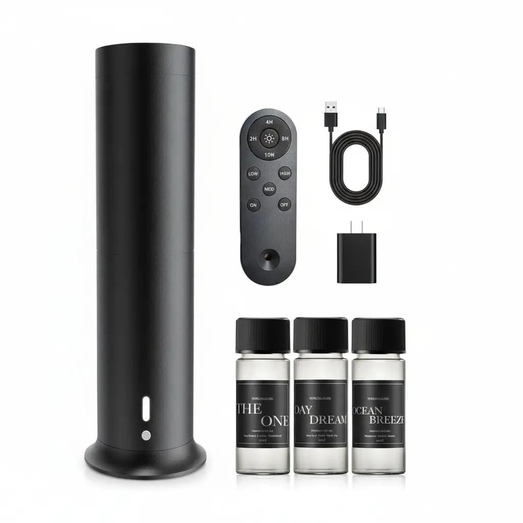 Black with 3*20ml Oil