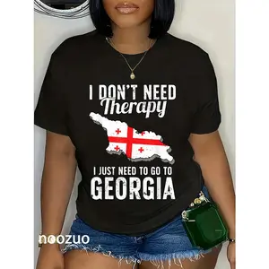 100% Cotton Georgian Flag I Georgia Flag I Vacation Georgia T-Shirt