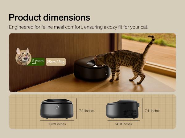 PETLIBRO Automatic Cat Feeder, Refrigerated wet food dispenser with WiFi control, 3 days freshness, 3 timed meals,  quick cooling