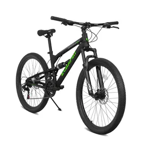 Bike  26-inch 24-Inch  mountain bike, steel frame body, rear shock absorber, front shock absorber, 21-speed mountain bike suitable for both men and women, touring bike High Performance Tire trek marlin 5