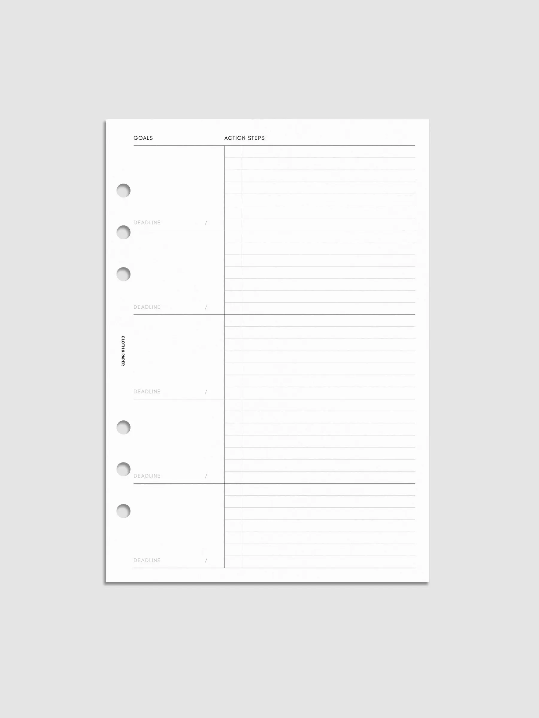 Goal Tracking Planner Inserts | 3rd Edition