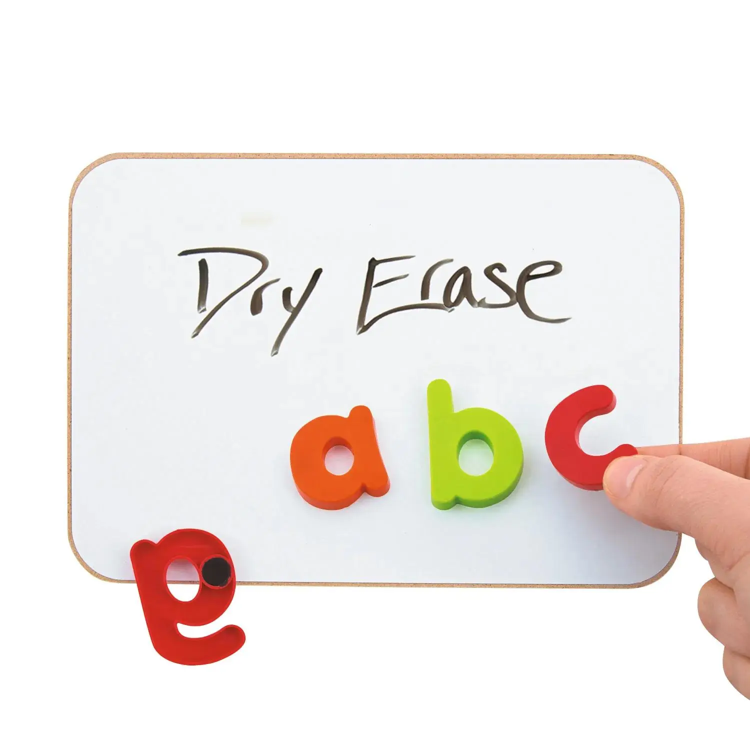 7"x5" Compact Magnetic Wood Dry Erase Boards (12-Pc Set with Letter Magnets) – Perfect Size for Little Hands, Ideal for Teachers, Visual Learners (4-6 Years), Magnetic Board Class Records & Lesson Books Aids