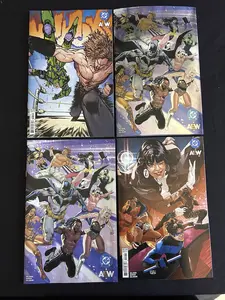 DC x AEW #1 Variant Covers