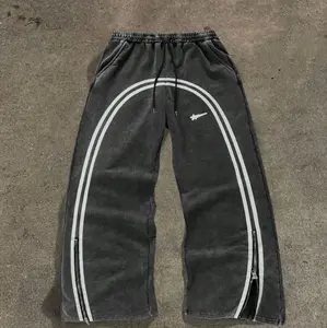 Regular Fit Striped Drawstring Sweatpants