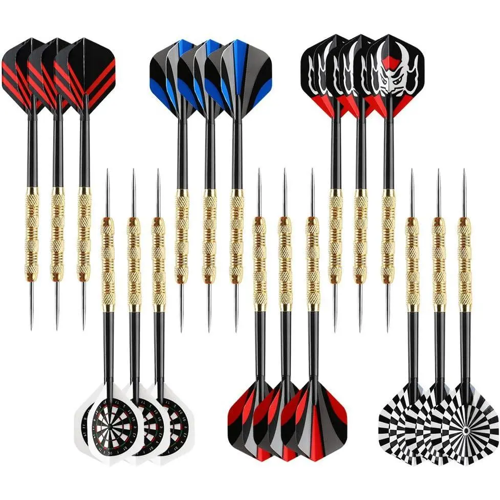 Swiilpo Metal Tip Darts, Steel Tip Darts, Professional Metal Darts, Darts Metal Tip Set, Metal Darts for Dartboard ﻿         ,By Traiisutor